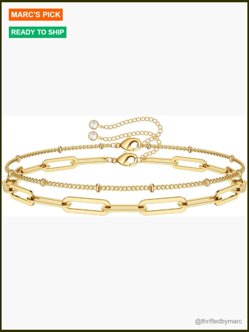 Adjustable Gold Plated Bracelet with Evil Eye & Turtle Charm, Layered Chain